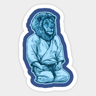 Sensei Lion - Martial arts - Leon bjj, judo, jiu jitsu Sticker